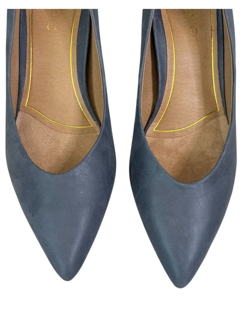 Vionic Josie Navy Suede Leather Kitten Heels Pumps Orthotic Sz 7.5 NWOB